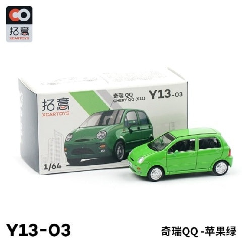 Y13-03  XCARTOYS 1:64 Chery QQ S11 Green Diecast