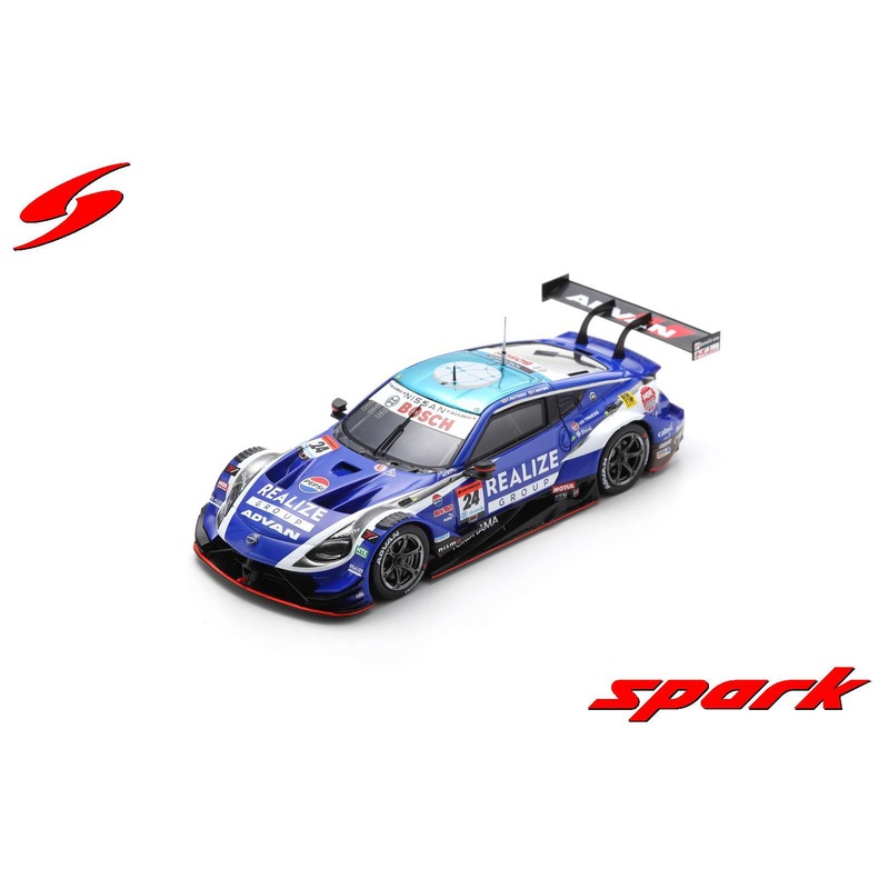 SGT158 Spark 1:43 REALIZE CORPORATION ADVAN Z KONDO RACING GT500 SUPER GT 2024 #24 T. Matsuda - T. Natori