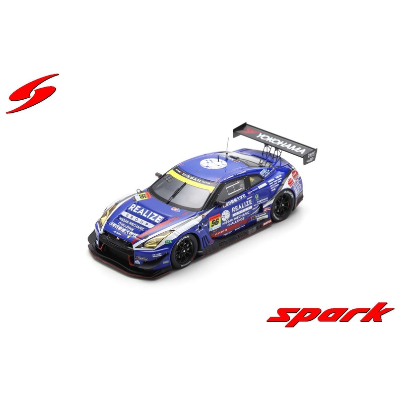 SGT177 Spark 1:43 REALIZE NISSAN MECHANIC CHALLENGE GT-R KONDO RACING GT300 SUPER GT 2024 #56 D. Sasaki - J-Paulo Oliveira