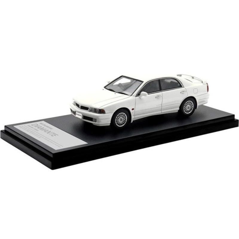 [ Back-order ] Hi-Story HS474WH 1:43 MITSUBISHI DIAMANTE 30M SE (1995) Fairy White Resin