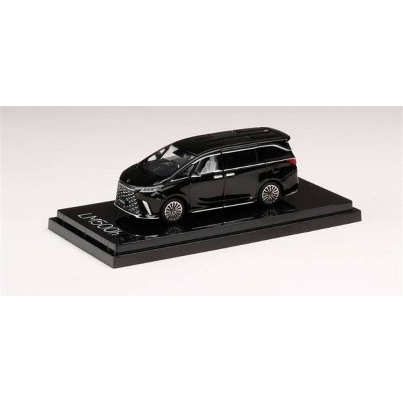 [ Back-order ] Hobby Japan HJ641076ABK 1:64 LEXUS LM500h RHD) 4Seater GRAPHITE BLACK GLASS FLAKE WHITE INT Diecast model car