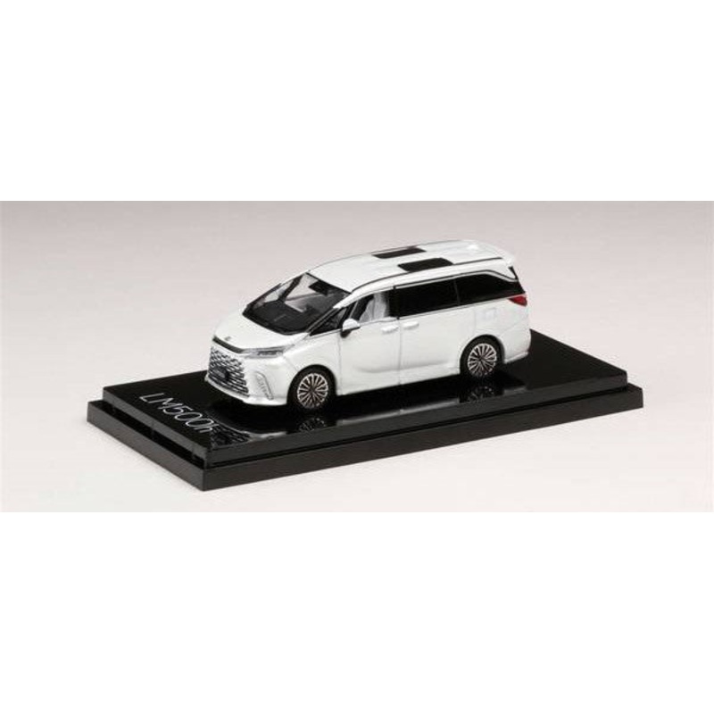 [ Back-order ] Hobby Japan HJ641076BW 1:64 LEXUS LM500h (LHD) 4 Seater SONIC QUARTZ (WHITE INT.) Diecast model car