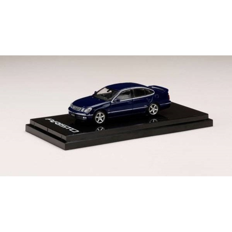 [ Back-order ] Hobby Japan HJ642030BL 1:64 Toyota ARISTO V300 VERTEX EDITION EARLY VERSION Dark Blue Mica Diecast model car