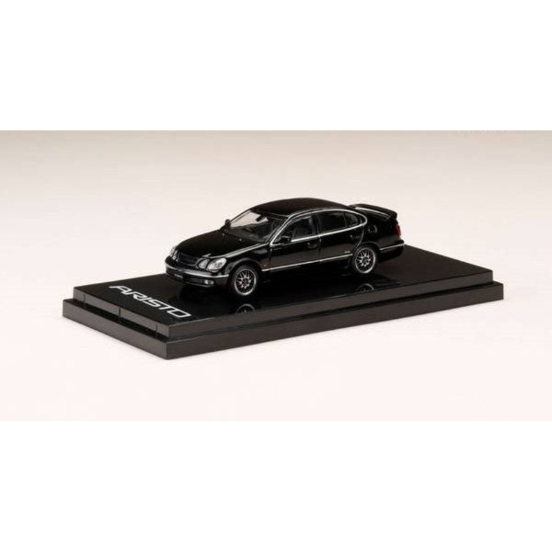 [ Back-order ] Hobby Japan HJ642030CBK 1:64 Toyota ARISTO V300 VERTEX EDITION EARLY VERSIONCUSTOMIZED Black Diecast model car