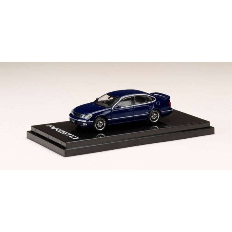 [ Back-order ] Hobby Japan HJ642030CBL 1:64 Toyota ARISTO V300 VERTEX EDITION EARLY VERSIONCUSTOMIZED Dark Blue Mica Diecast model car