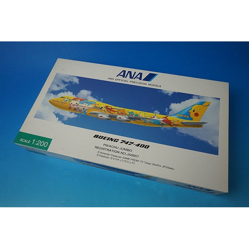 1:200 B747-400 ANA Pokemon Pikachu Jumbo JA8957 NH20010 ANA