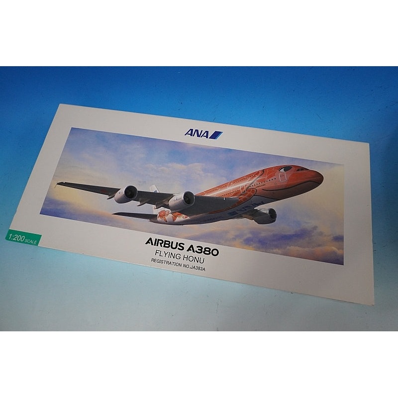 1:200 A380-800 ANA FLYING HONU Sunset Orange JA383A NH20147 ANA