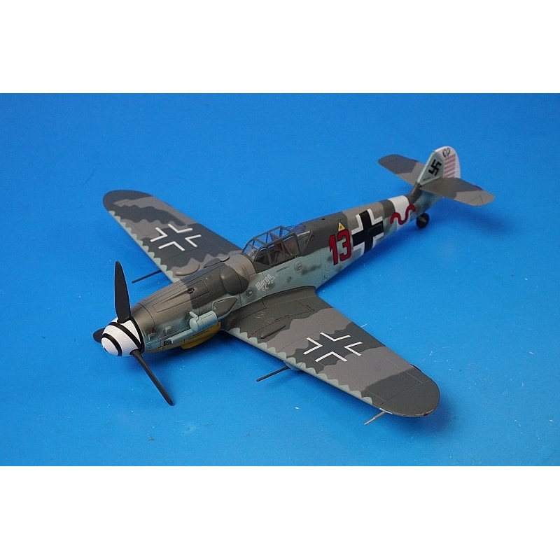 1:48 BF109G-6 Luftwaffe 27th Fighter Wing 11th Squadron Flight Sergeant Heinrich Bartels #13 HA8756 Hobby Master