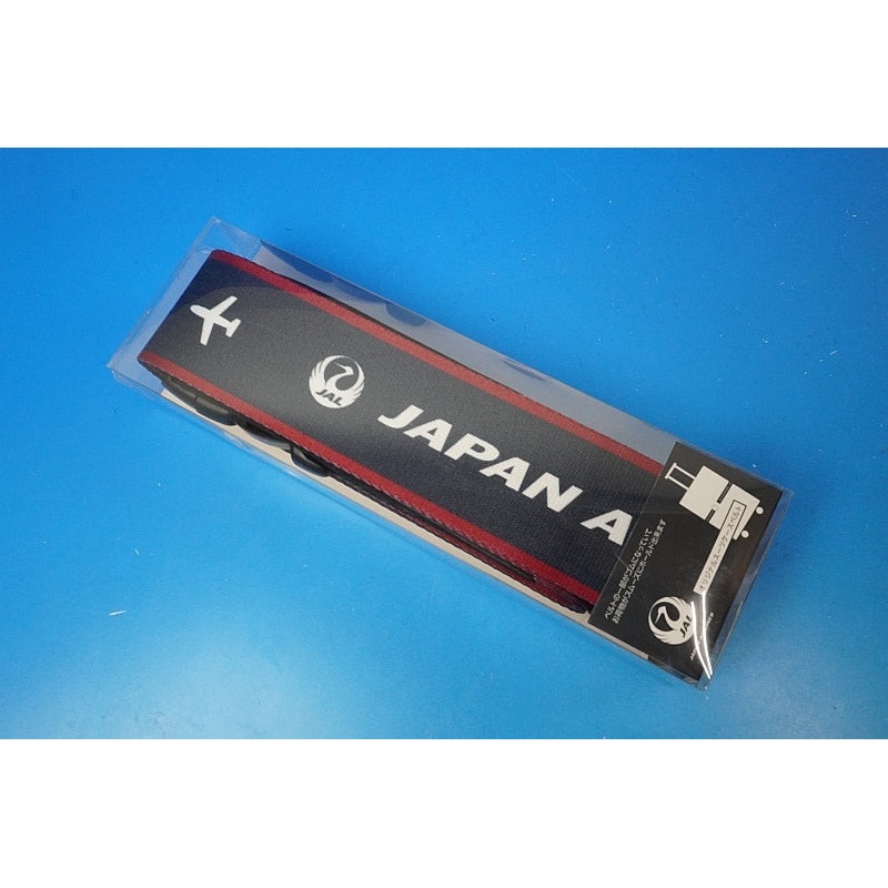JAL Japan Airlines Original Suitcase Belt Navy Dark Blue Red BJB5077 JALUX