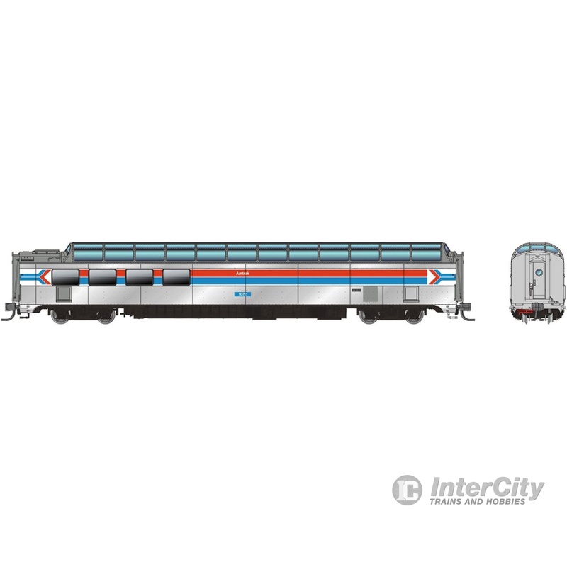 Rapido 575012 N SP Dome-Lounge w/Flat Sides: Amtrak - Phase 1: #9372