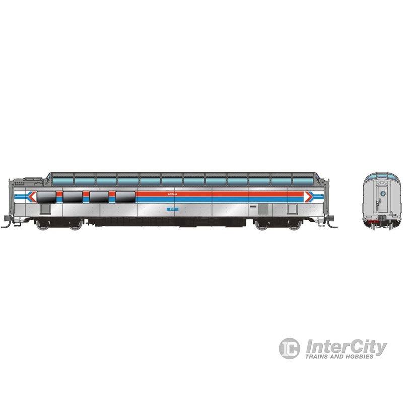 Rapido 575013 N SP Dome-Lounge w/Flat Sides: Amtrak - Phase 1: #9373