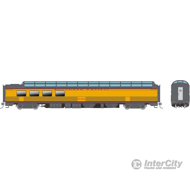Rapido 175004 HO SP Dome-Lounge w/Fluted Sides: SP - Overland: #3602