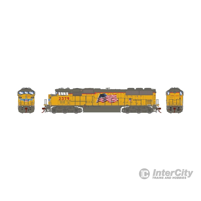 Athearn ATHG75619 HO SD60M Tri-Clops DCC & Sound, UP #2379