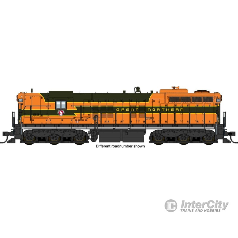Walthers Proto 48710 EMD SD9 - Standard DC -- Great Northern #596 (orange, green)