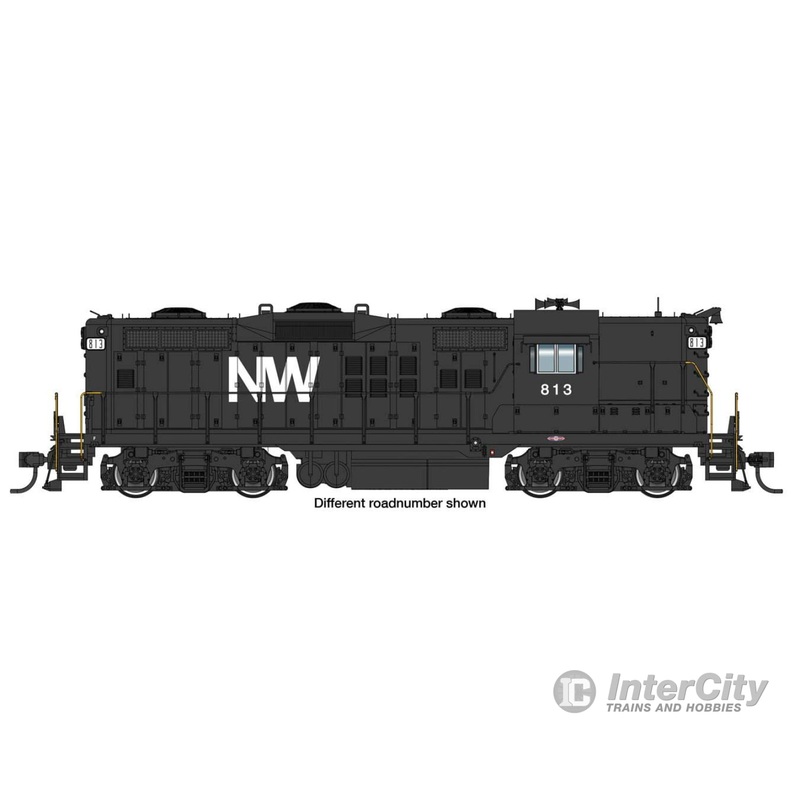 Walthers Proto 49810 EMD GP9 - Standard DC -- Norfolk & Western #888 (black, white)