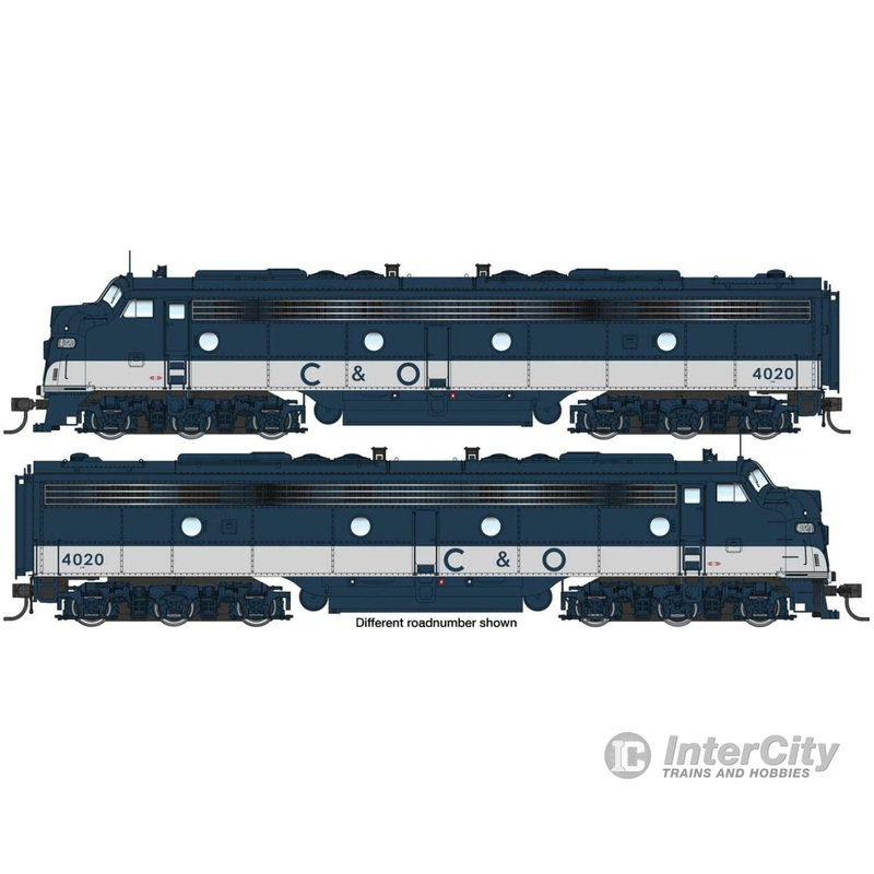 Walthers Proto 49910 EMD E8 A-A - Standard DC -- Chesapeake & Ohio #4020 & 4025