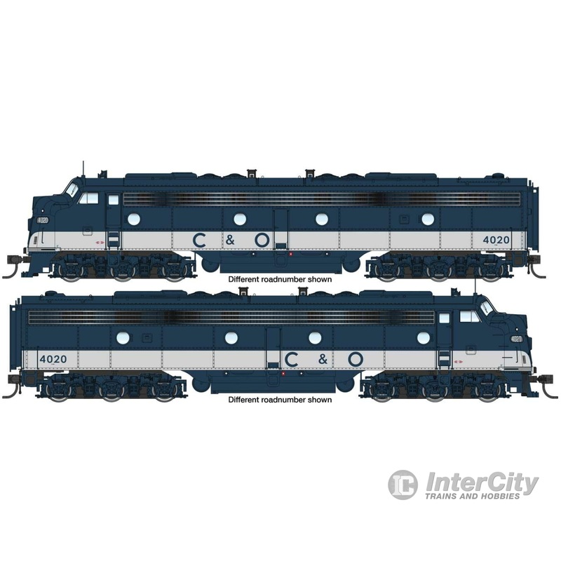 Walthers Proto 49911 EMD E8 A-A - Standard DC -- Chesapeake & Ohio #4014 & 4026
