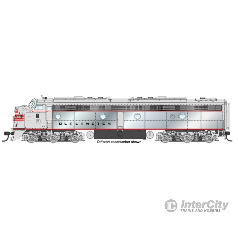 Walthers Proto 49917 EMD E9A - Standard DC -- Chicago, Burlington & Quincy #9995 (plated sides)