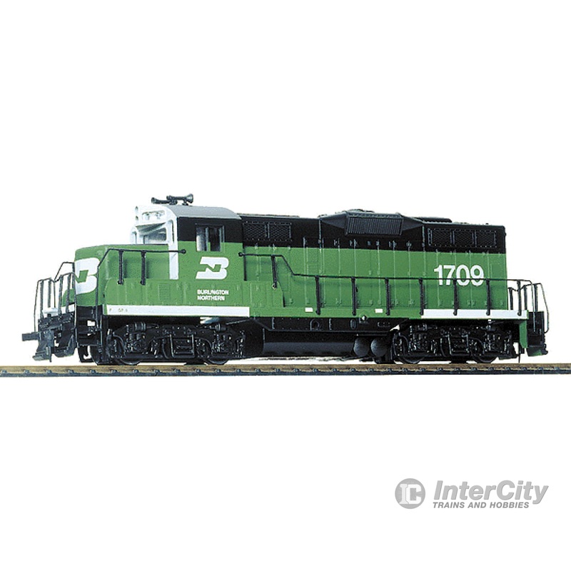 Walthers Trainline 101 EMD GP9M - Standard DC -- Burlington Northern #1709 (green, white)