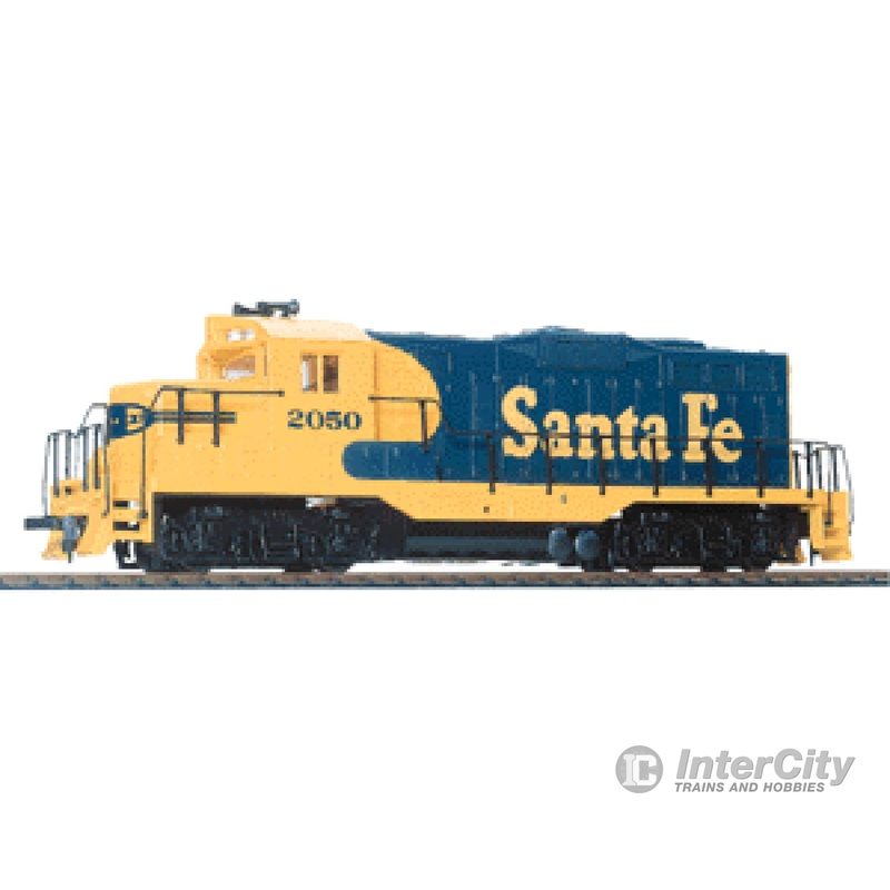 Walthers Trainline 103 EMD GP9M - Standard DC -- Santa Fe (Warbonnet; blue, yellow)