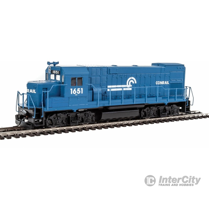 Walthers Trainline 2502 EMD GP15-1 - Standard DC -- Conrail (blue, white)