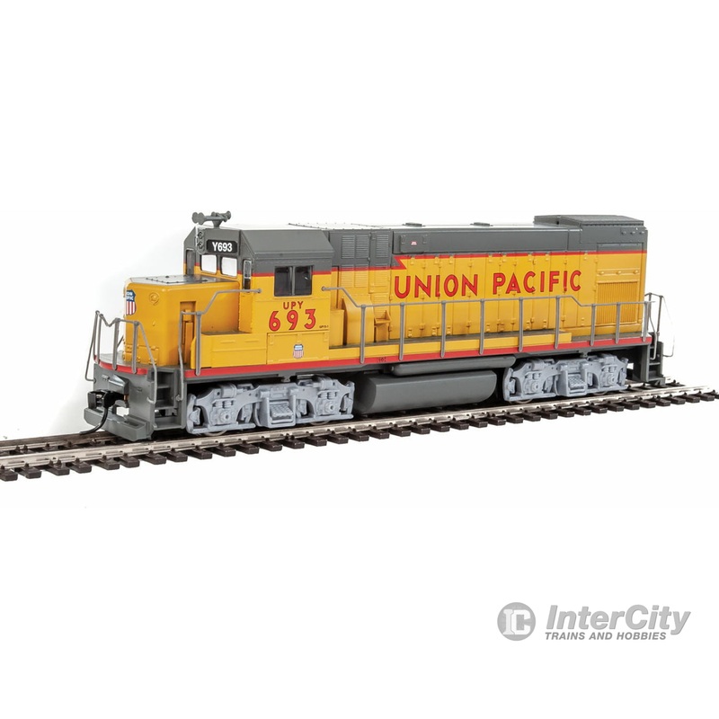 Walthers Trainline 2505 EMD GP15-1 - Standard DC -- Union Pacific(R) (yellow, gray, red)