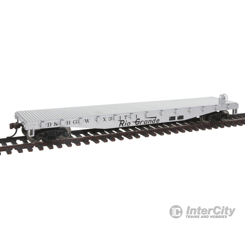 Walthers Trainline 1462 Flatcar - Ready to Run -- Denver & Rio Grande Western(TM)