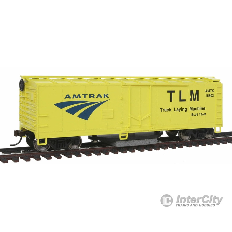 Walthers Trainline 1480 40' Plug-Door Track Cleaning Boxcar - Ready to Run -- Amtrak