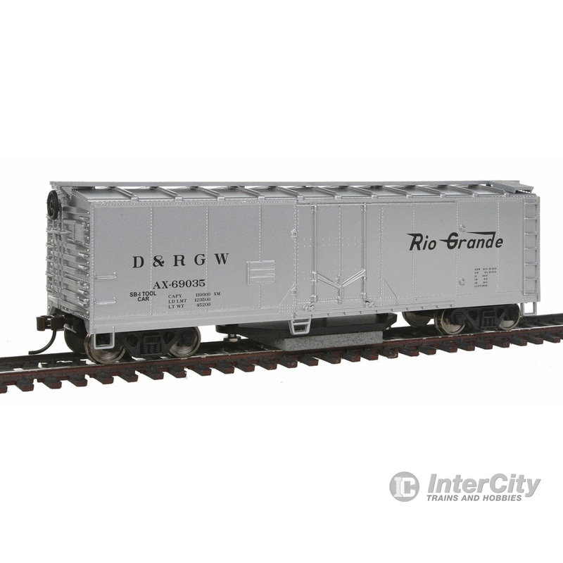 Walthers Trainline 1482 40' Plug-Door Track Cleaning Boxcar - Ready to Run -- Denver & Rio Grande Western(TM)