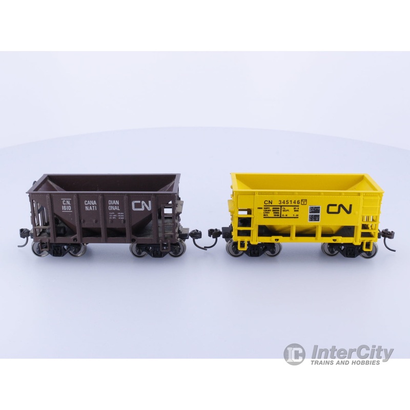 Athearn 1-106 HO 2 x Ore Car Kits Built. Canadian National (CN) 345146/1610