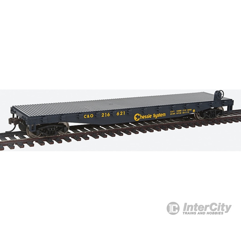 Walthers Trainline 1461 Flatcar - Ready to Run -- Chessie System