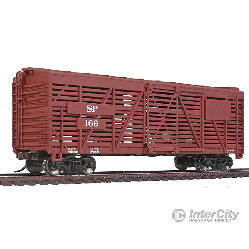 Walthers Trainline 1688 40' Stock Car - Ready to Run -- Southern Pacific(TM) (Boxcar Red)