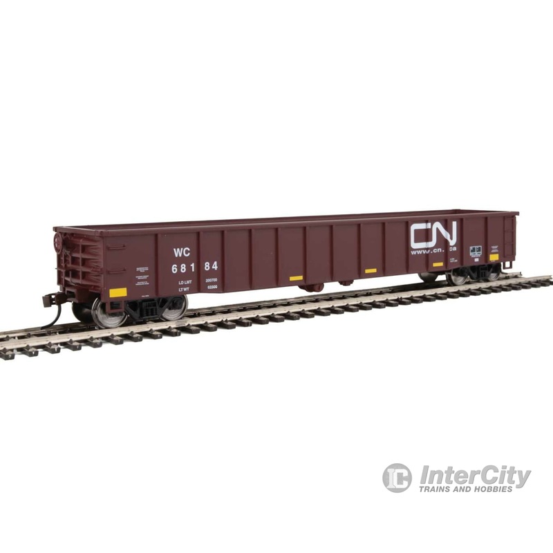 Walthers Trainline 1860 Gondola - Ready to Run -- Canadian National (Wisconsin Central Reporting Marks)