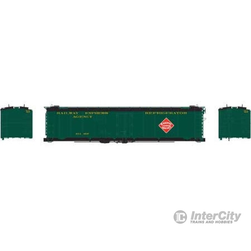 Athearn ATH7274 N 50 Foot Ice Bunker Reefer Railway Express Agency REA 6537