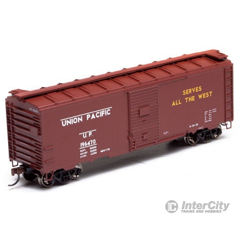 Athearn ATH73537 HO 40 Foot Box Car with Youngstown Door Union Pacific 196470